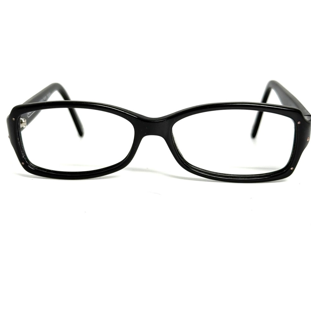 Coach Chelsea S426 Black Rectangular Eyeglass Frames Sparkle Detail 125mm